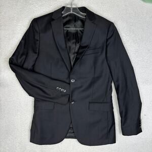 Theory Black Single-Breasted Wool Suit Jacket Men’s 36R